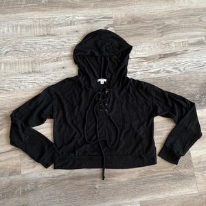 Ardene Super Soft Cropped Hooded Sweater